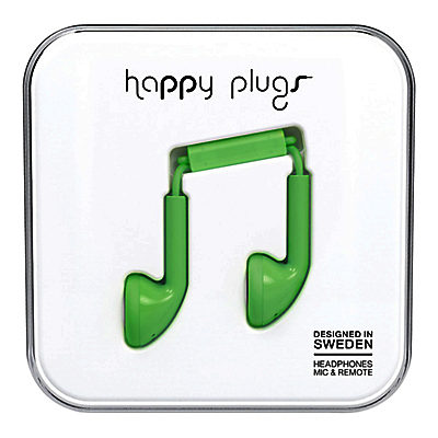 Happy Plugs In-Ear Headphones with Mic/Remote Mint Happy Plugs In-Ear Headphones with Mic/Remote Mint